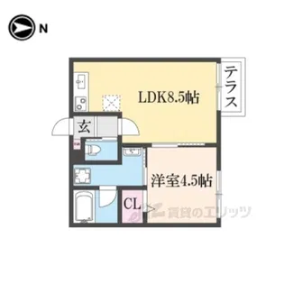 メゾン・ド・メグ湖南【1階】の間取り
