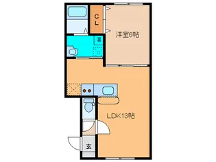 Ritz Prim【1階】の間取り
