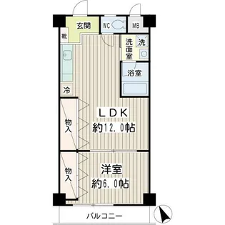 マンション花家【3階】の間取り