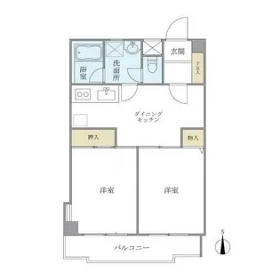ツインアベニューA【2階】の間取り