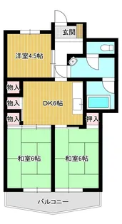 港マンション【1階】の間取り