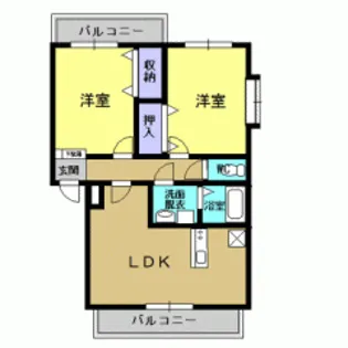 イー・ボナール【1階】の間取り