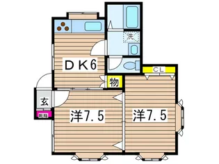 和田コ-ポ【1階】の間取り