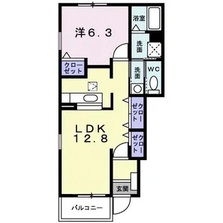 Sereno Uno A【1階】の間取り