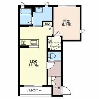 メゾン ステラ C【1階】の間取り