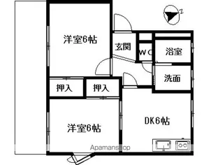 サン・パシフィック【1階】の間取り
