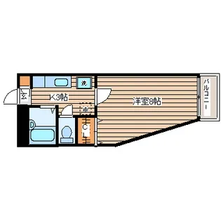 クレール台原【1階】の間取り
