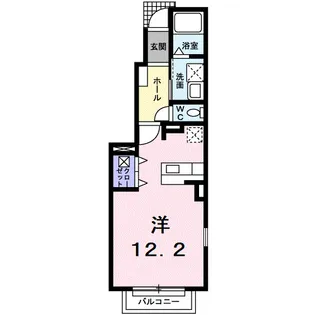 ベルビュー 神明【1階】の間取り