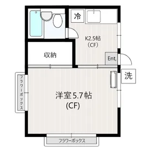 矢車荘【2階】の間取り