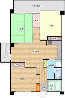 マーベリー石川【3階】の間取り