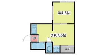 ビーコート鈴蘭台P1【2階】の間取り