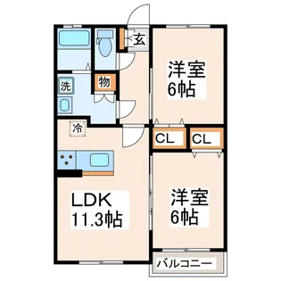 カゼッラ【1階】の間取り