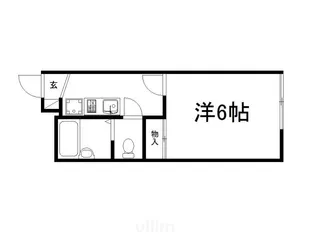 レオパレス墨染【2階】の間取り