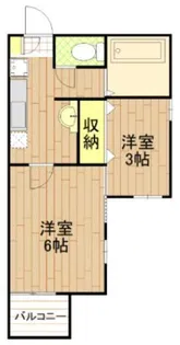 ミーティア【2階】の間取り