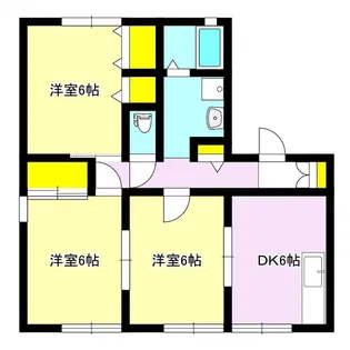 ファミール21 AB【2階】の間取り
