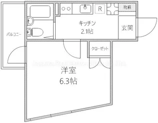 マスターピース三ノ輪【2階】の間取り