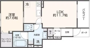 カーサルミエールII【1階】の間取り