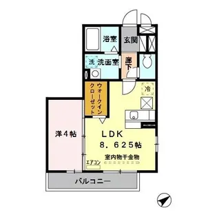 ヴィーブル浦和【1階】の間取り