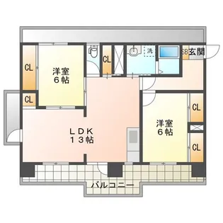 グランツ【13階】の間取り