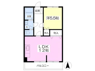 コーポ青柳【3階】の間取り