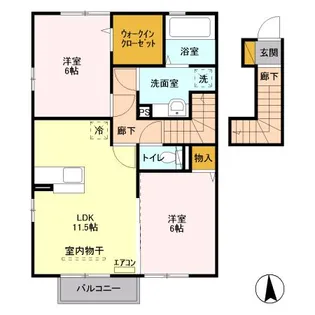 グレイス ナレッジ【2階】の間取り