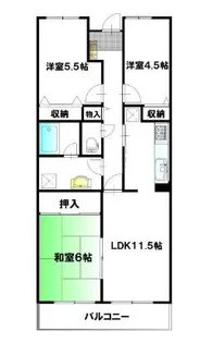 ソシアル検見川2【4階】の間取り