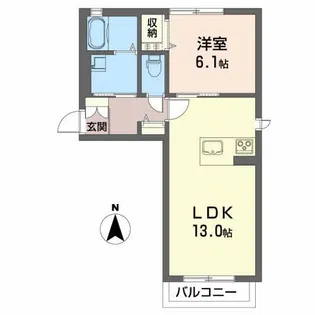 メゾングレイス【2階】の間取り