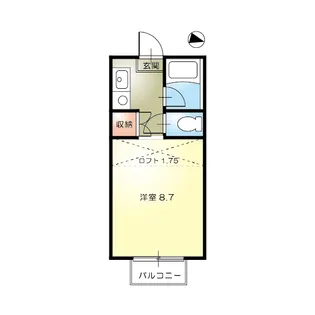 ジョイフルIDE【2階】の間取り