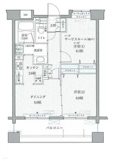 リベルタ港北【1階】の間取り