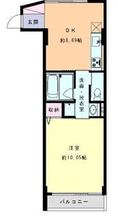 タプト上杉【3階】の間取り