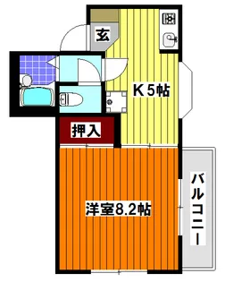 スイーダ毛呂山【2階】の間取り