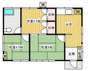 山口県岩国市車町3【一戸建】の間取り