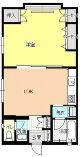 Y・Aコーポ【1階】の間取り