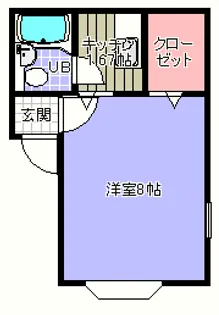マリーキャステールA【1階】の間取り