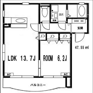 アールモニ B棟【2階】の間取り
