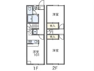 2DKの間取り画像