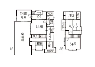 青森県青森市港町3【一戸建】の間取り