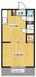 コーポ中西【1階】の間取り