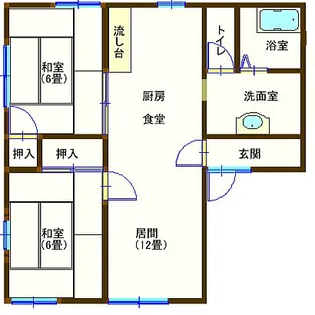 ラフォーレ今福【2階】の間取り