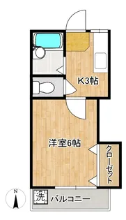 シノキ第3コーポ【2階】の間取り