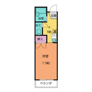 ラ・フォンタナ・ロッサ【2階】の間取り