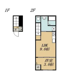 1LDKの間取り画像
