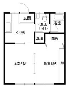 あかかコーポI【2階】の間取り