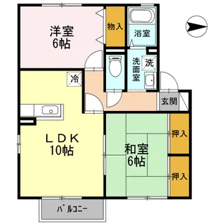 兵庫県西脇市和田町【アパート】の間取り