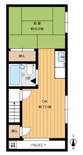 山手ハイツ【2階】の間取り