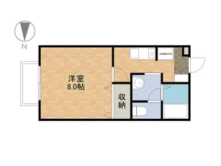 セジュールIZUMI【1階】の間取り