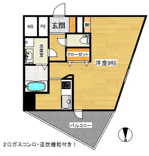 パシフィックレジデンス神戸八幡通【2階】の間取り