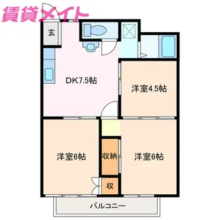 アルファータウン【2階】の間取り