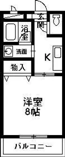 フルコーポ【1階】の間取り
