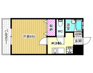 サンハイツ開【1階】の間取り